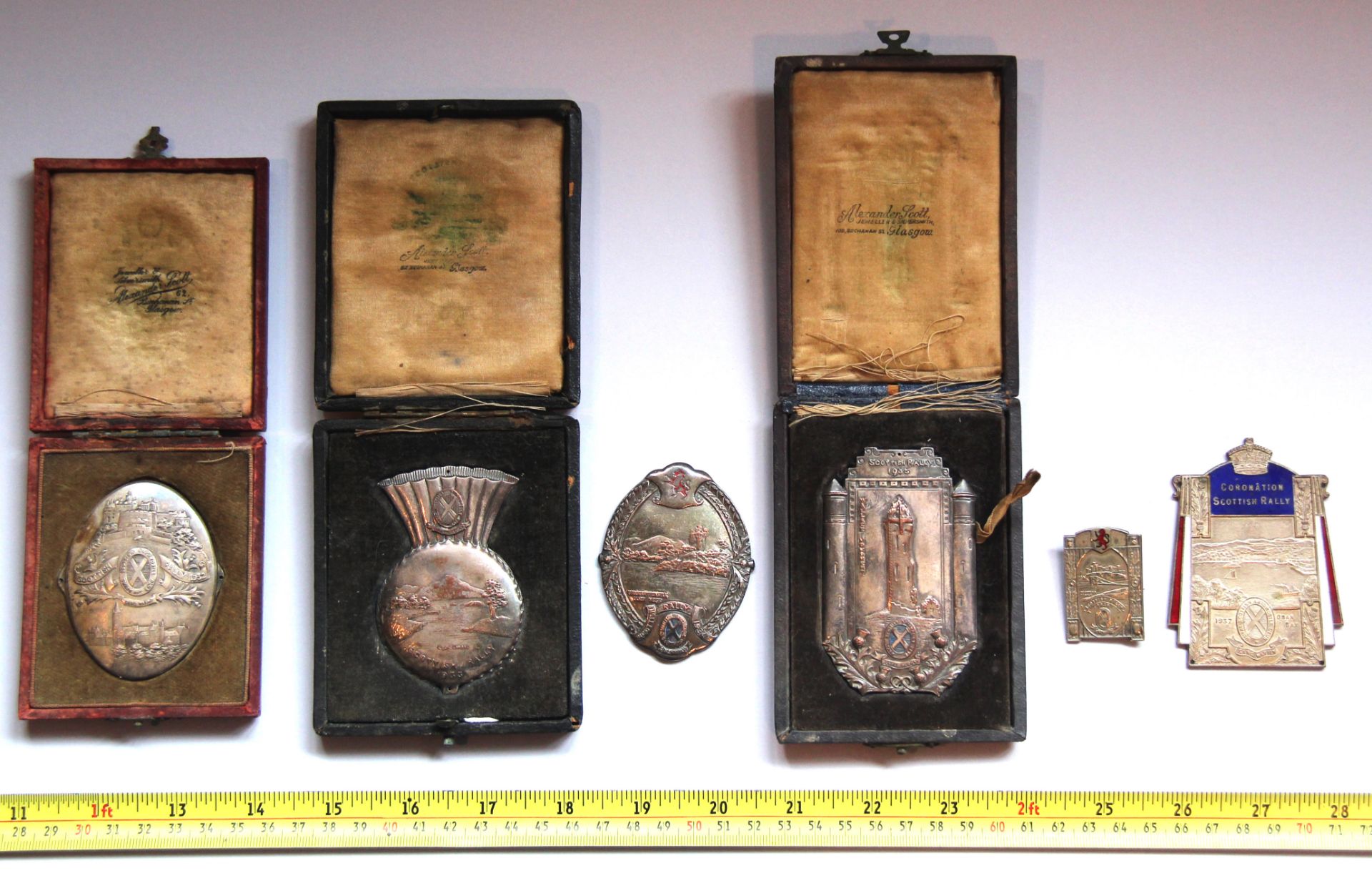 A collection of 5 Scottish Rally plaques supplied by Alexander Scott, - Image 3 of 13