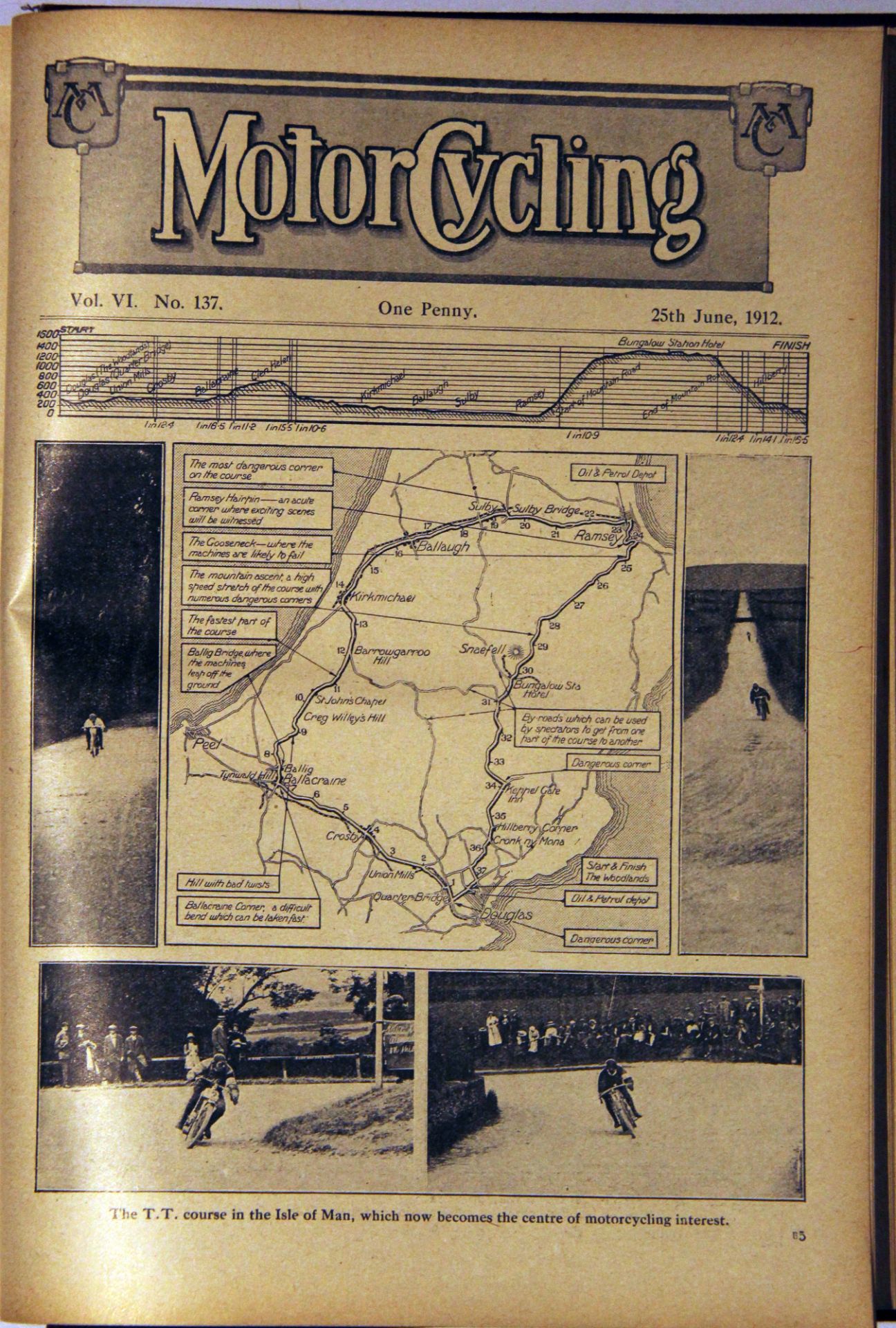 Motor Cycle, vols 2 & 3 of 1912 from vol 10 no 475, - Image 14 of 17