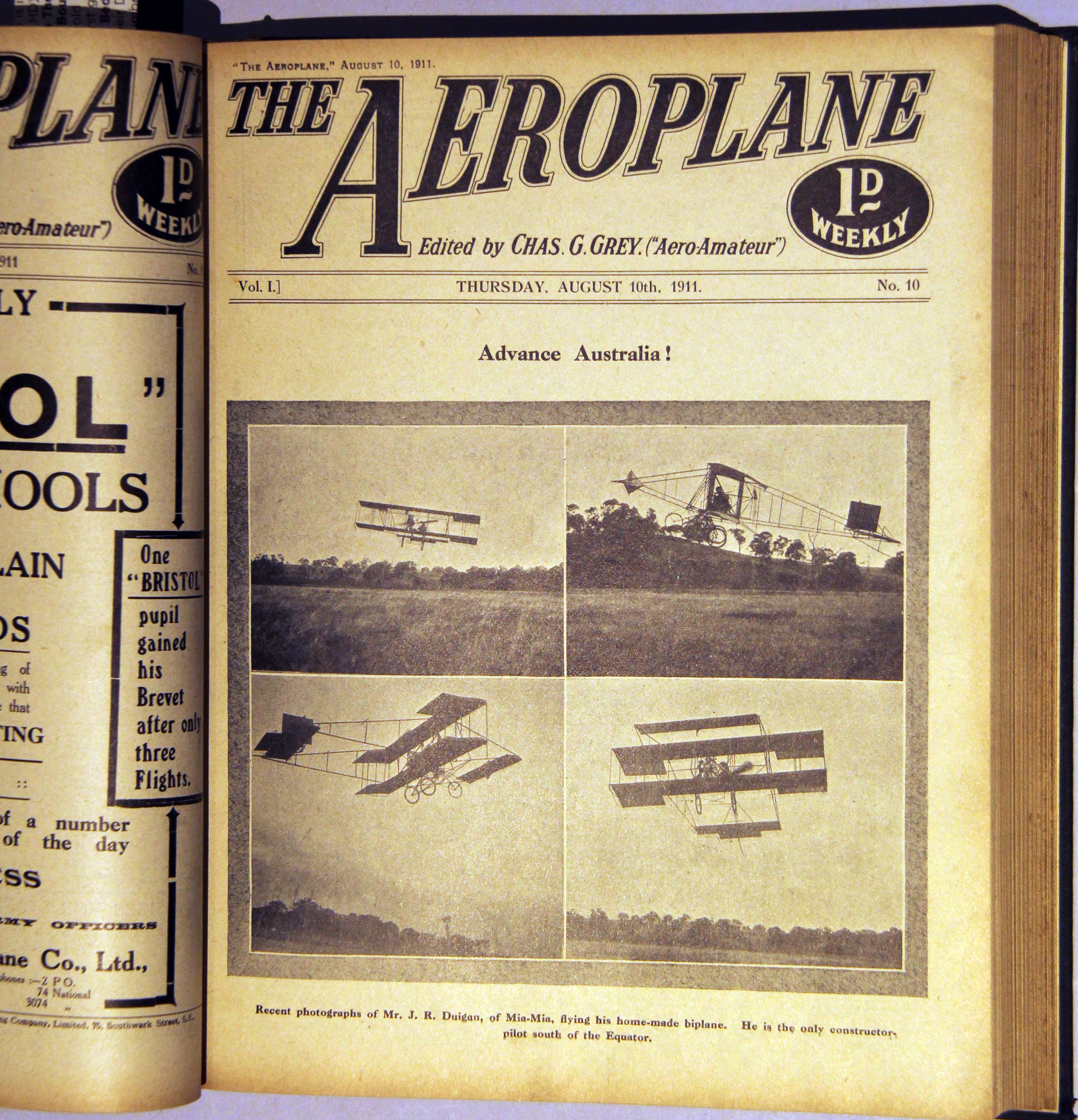 The Aeroplane from Vol I No 1 June 8th 1911 to No 29 Dec 21st December 1911 (lacks nos 4, 5, 12, - Image 8 of 11