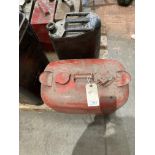 2 x assorted fuel cans including a boat fuel can and a cod liver oil can (no contents) (saleroom
