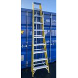 Pair of YourEssentials 9-tread step-ladders ref: YFSL010 (saleroom location: container 9)