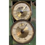 A vintage Jaeger speed and mileometer and matching rev counter/clock (saleroom location: MA1)