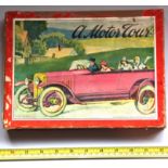 'A Motor Tour' The Children's Joy Ride, with game board, wooden markers,