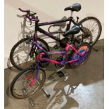 Ammaco heavy metal 18-speed gents mountain bike (spares and repairs)and a childs Raleigh 6-speed