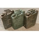 3 x 20L metal jerry cans (saleroom location: MA1)