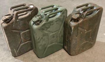 3 x 20L metal jerry cans (saleroom location: MA1)