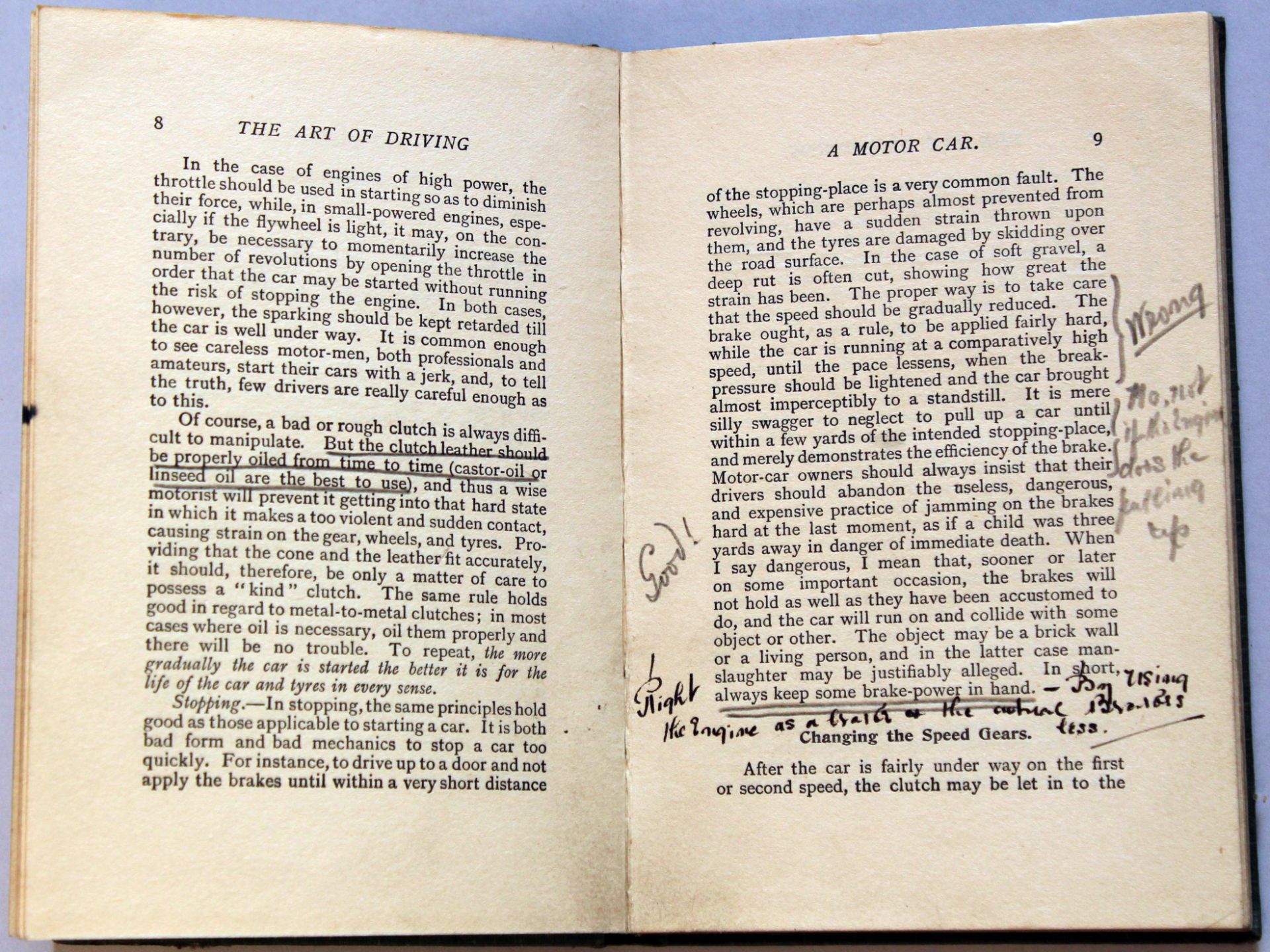 The Art of Driving a Motor Car by Lord Montague with contemporary correction notes 57 pages & 12 of - Bild 7 aus 14