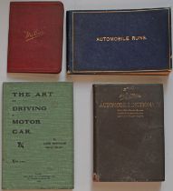The Art of Driving a Motor Car by Lord Montague with contemporary correction notes 57 pages & 12 of