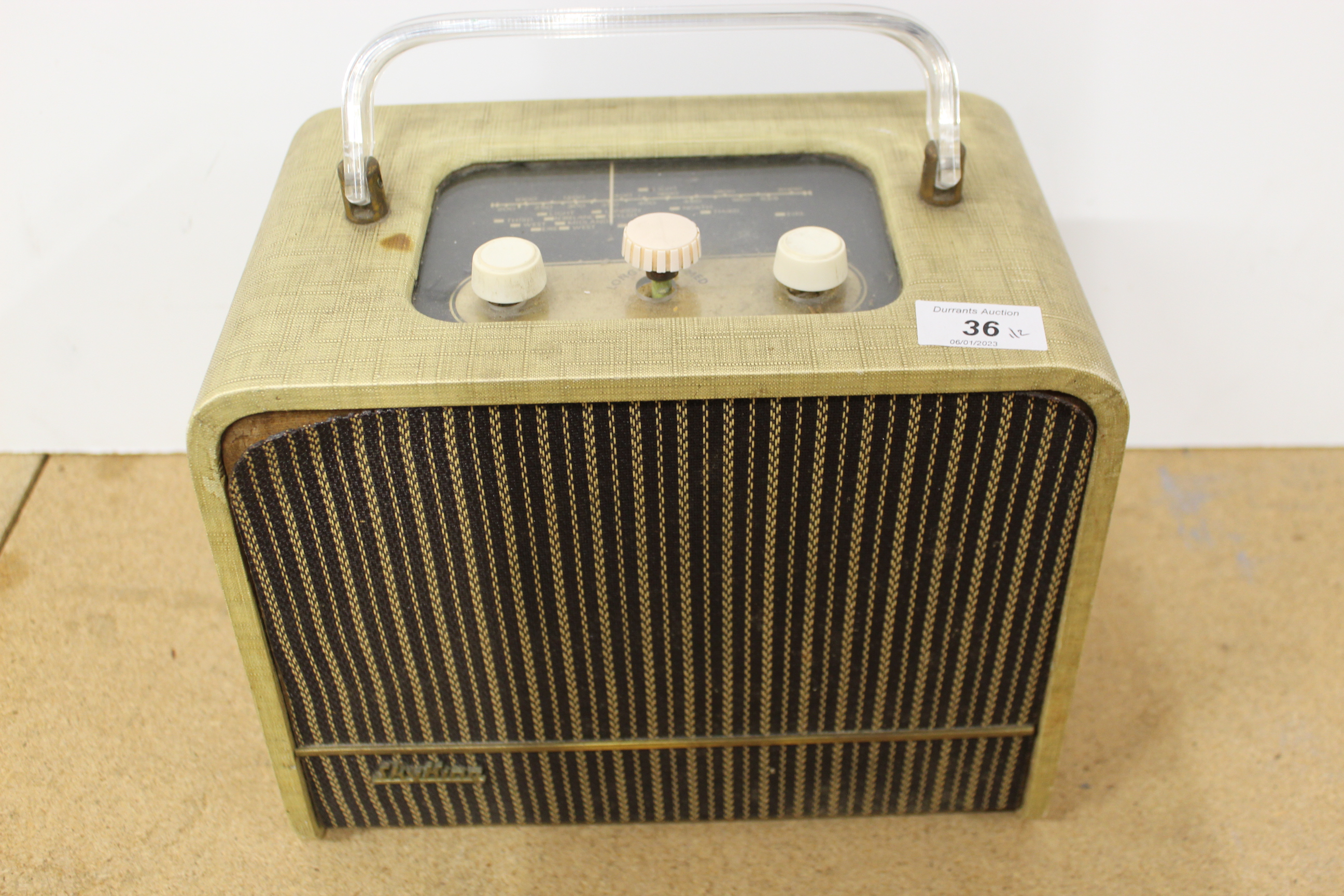 A vintage Ever Ready 'Sky King' transistor radio plus a Vidor radio attaché portable receiver - Image 3 of 3