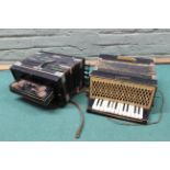 A vintage 'Verdi' accordion (bellows appear in good condition,