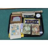 Assorted items to include a Victorian card and paper bygone 'The Magic and Mystery of a Ladies