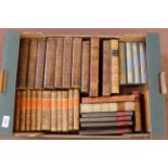 A collection of antique books including a part set 'Gibbon's Roman Empire', Italian histories,