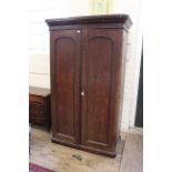 A Victorian mahogany two door double wardrobe