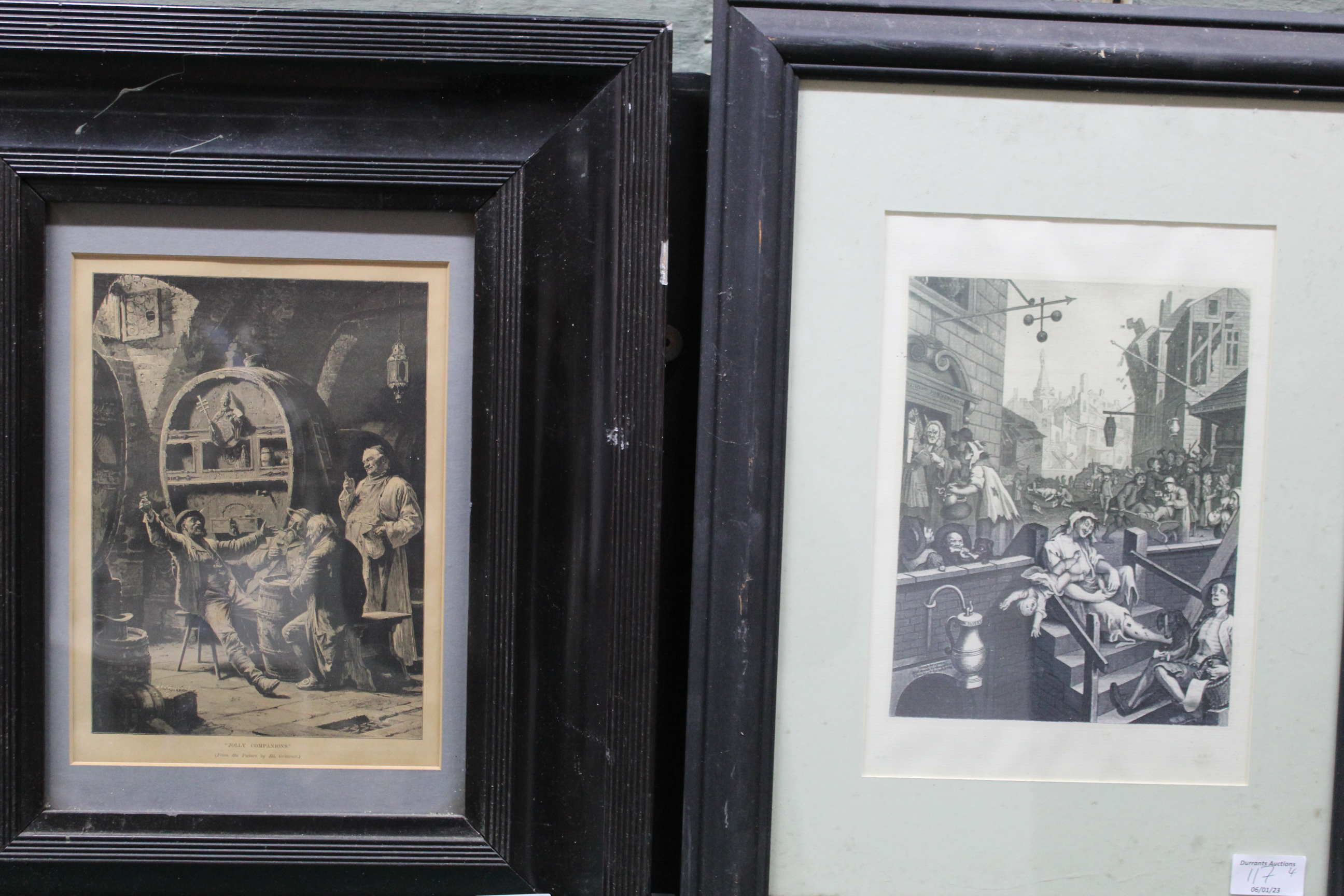 Four framed Hogarth prints - Image 3 of 3