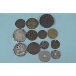 Various coins to include a 1797 cartwheel 2p, an 1821 George IV crown,