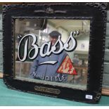 A 'Bass in Bottle' advertising mirror in original framed with applied 'Bass & Co Ltd' plaque and