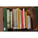 A part box of books on art subjects
