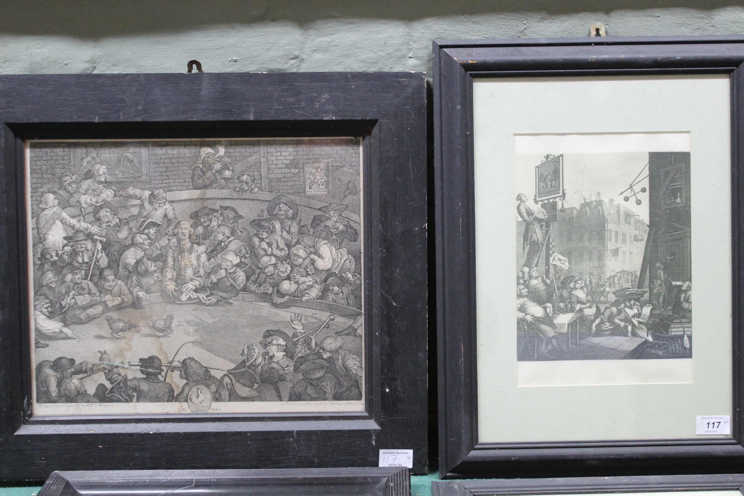 Four framed Hogarth prints - Image 2 of 3