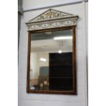 A Neoclassical style wall mirror,