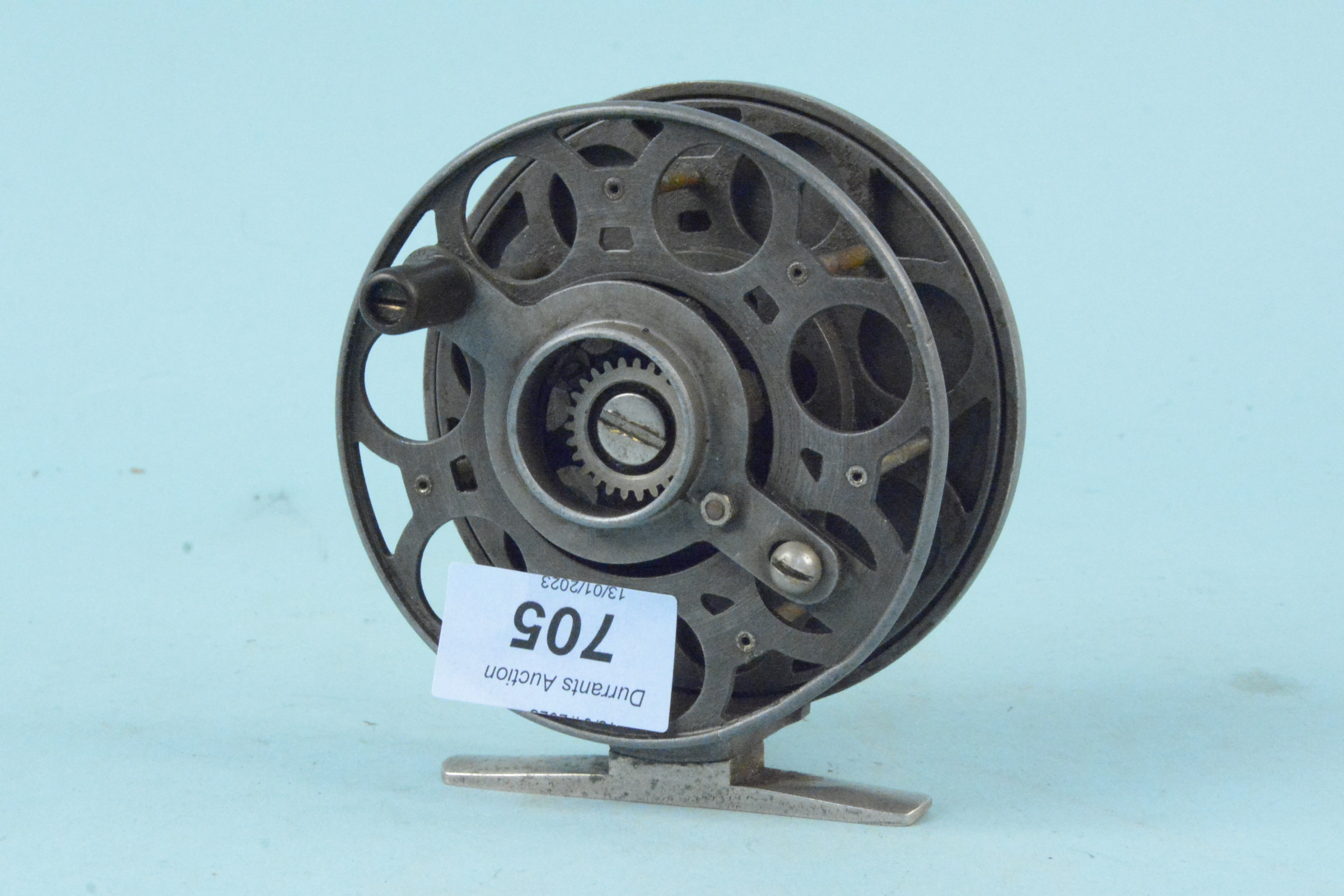 A Mercury fly reel 4", stamped "Patent Applied For" under reel foot,