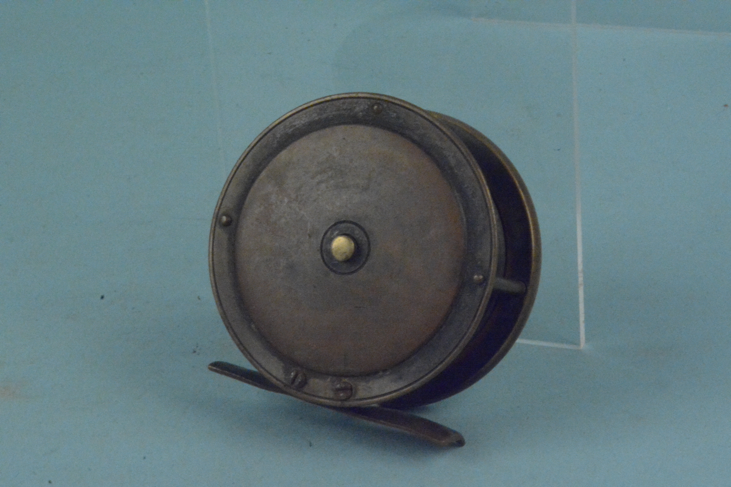 A 3" brass reel by A Allan, - Image 2 of 3