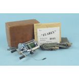 A Hardy Elarex reel, stamped J C Easton, with box,