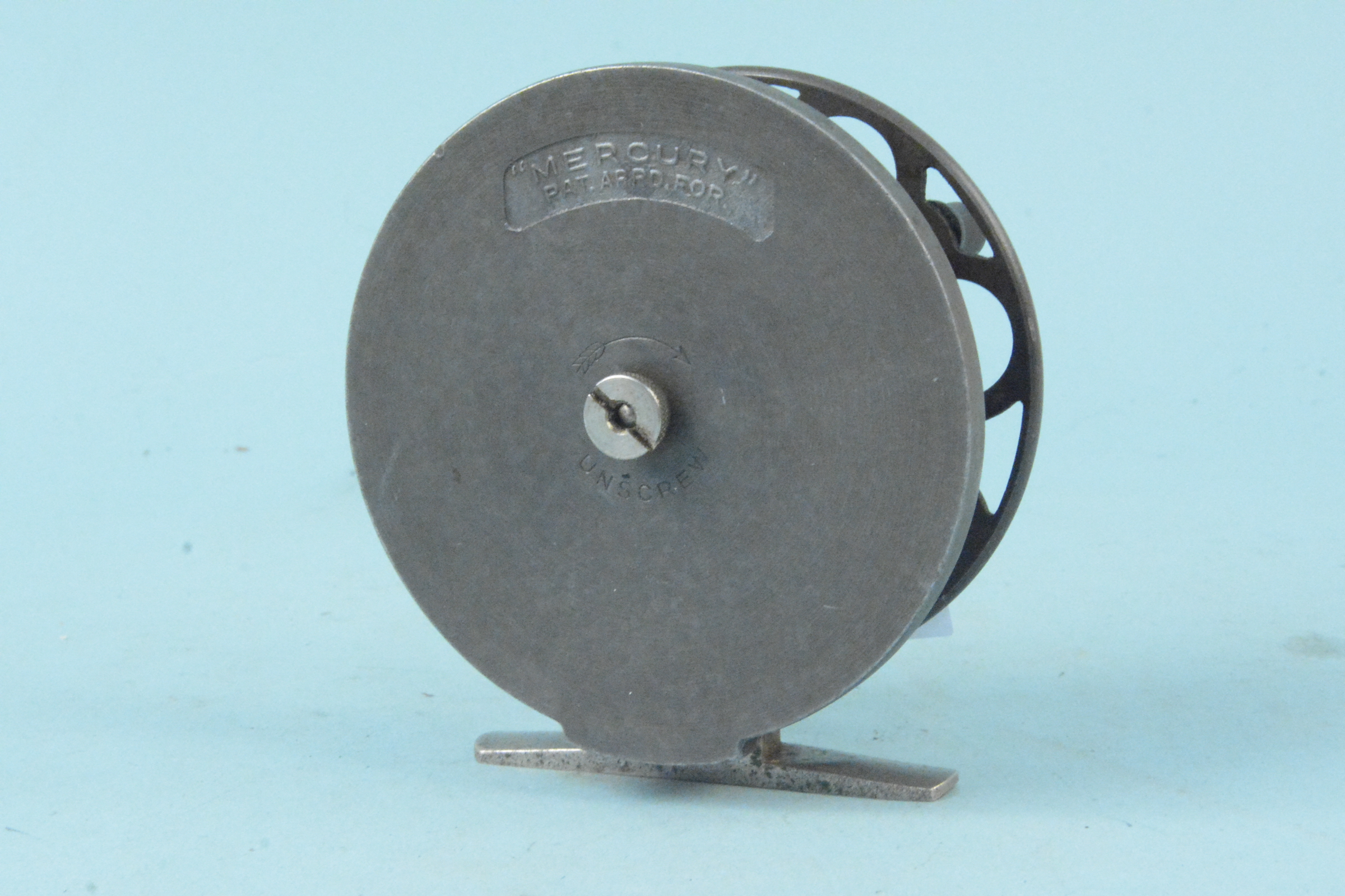 A Mercury fly reel 4", stamped "Patent Applied For" under reel foot, - Image 2 of 3