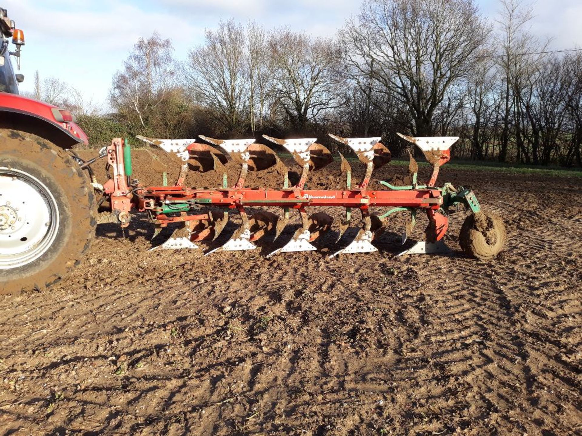 Kevernland Plough LB85, 5 furrow vari width, HD press arm, no 28 bodies, - Image 5 of 5