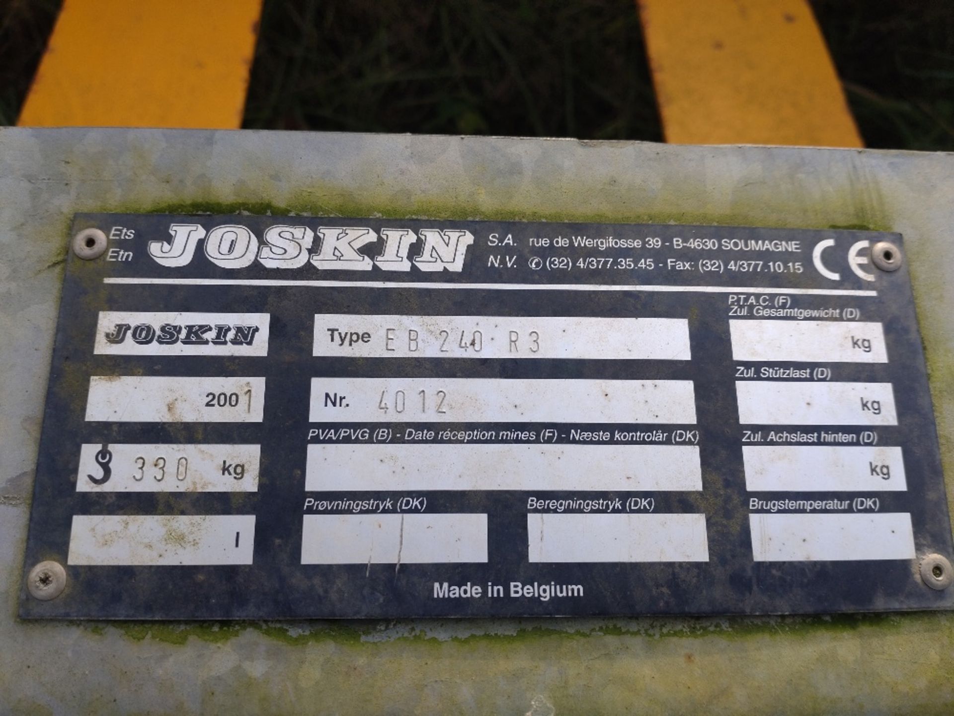 2001 Joskin EB240 R3 grass rake - Image 3 of 4