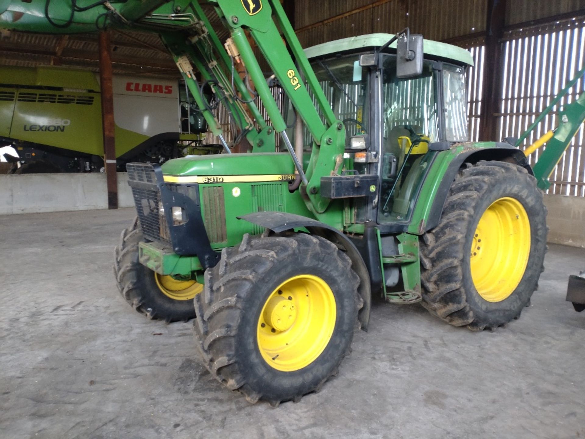 2002 John Deere 6310 4wd Tractor, 8,393 hours, Reg AP02 KPV, s/n L06310V344601, - Image 8 of 18