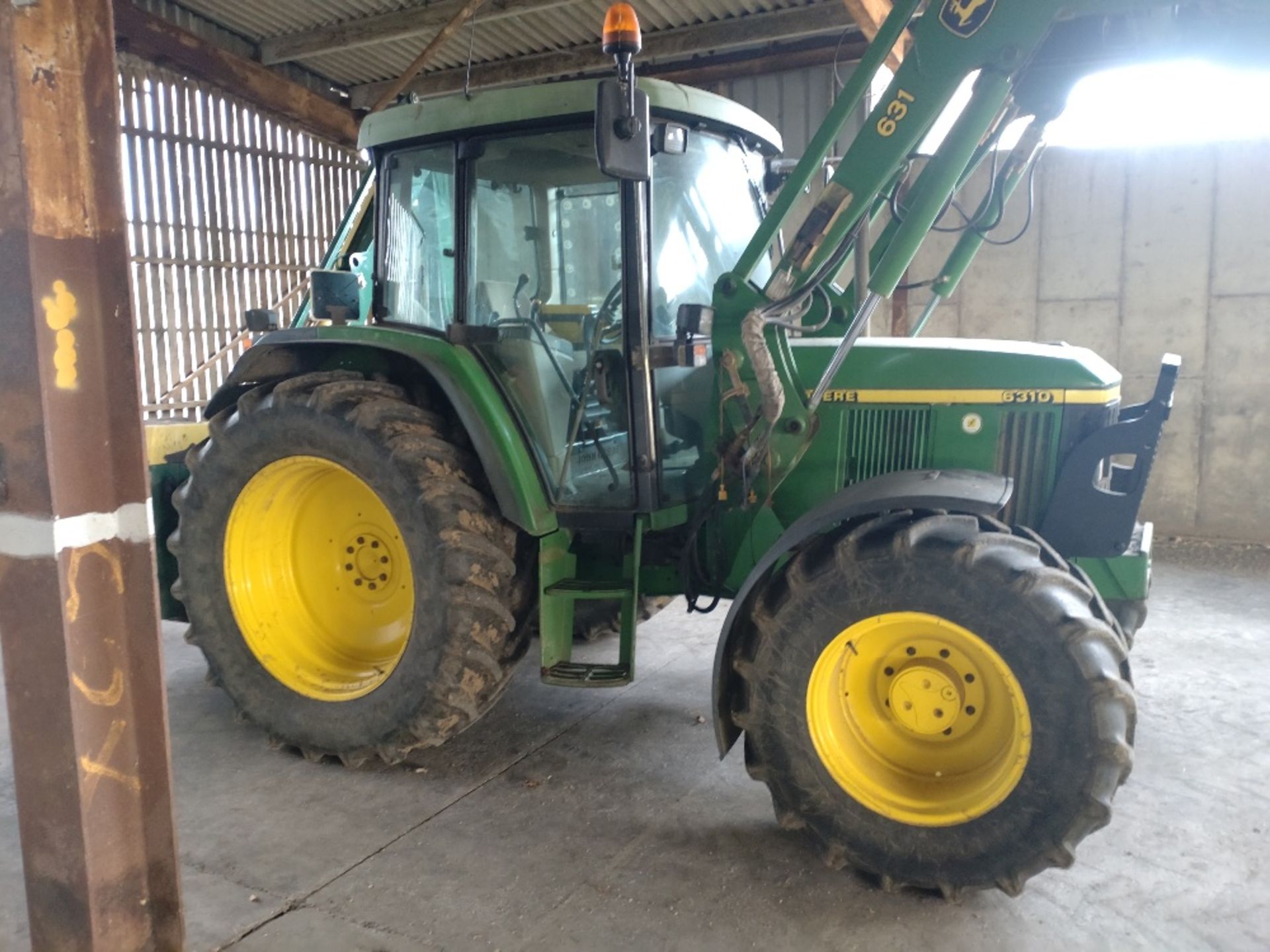 2002 John Deere 6310 4wd Tractor, 8,393 hours, Reg AP02 KPV, s/n L06310V344601, - Image 2 of 18