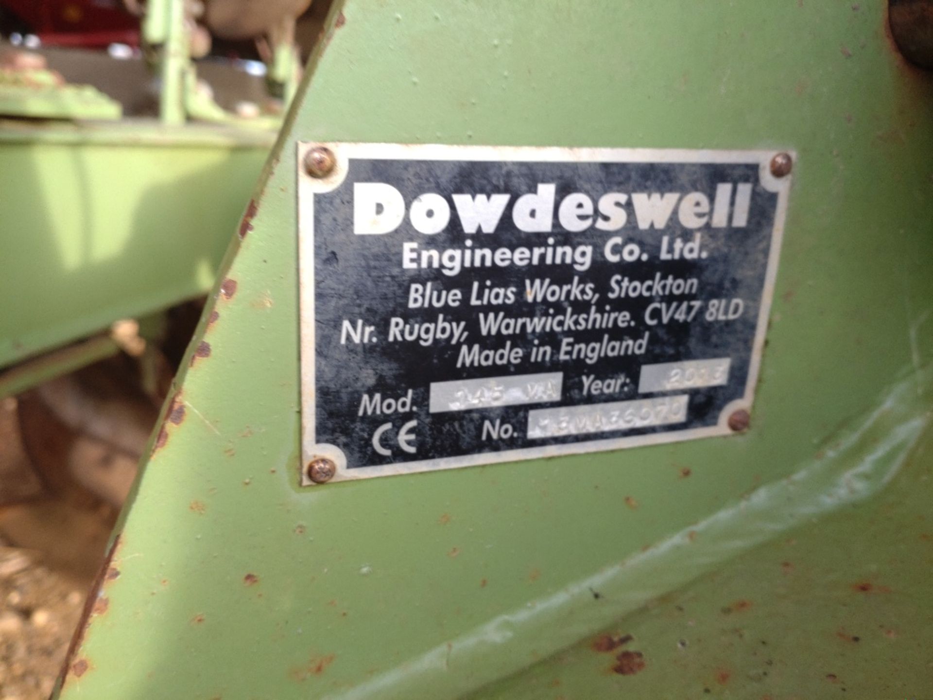 2013 Dowdeswell 145 Series MA 6 furrow reversible plough s/n 13MA36070 - Image 5 of 5