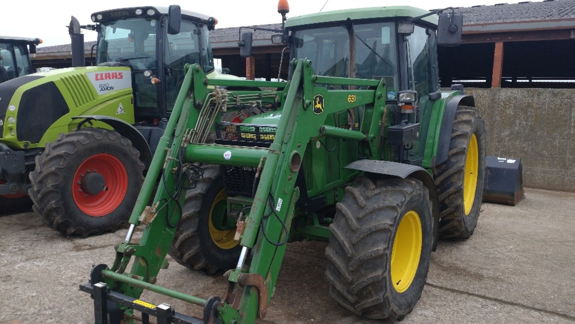 2002 John Deere 6310 4wd Tractor, 8,393 hours, Reg AP02 KPV, s/n L06310V344601, - Image 3 of 18