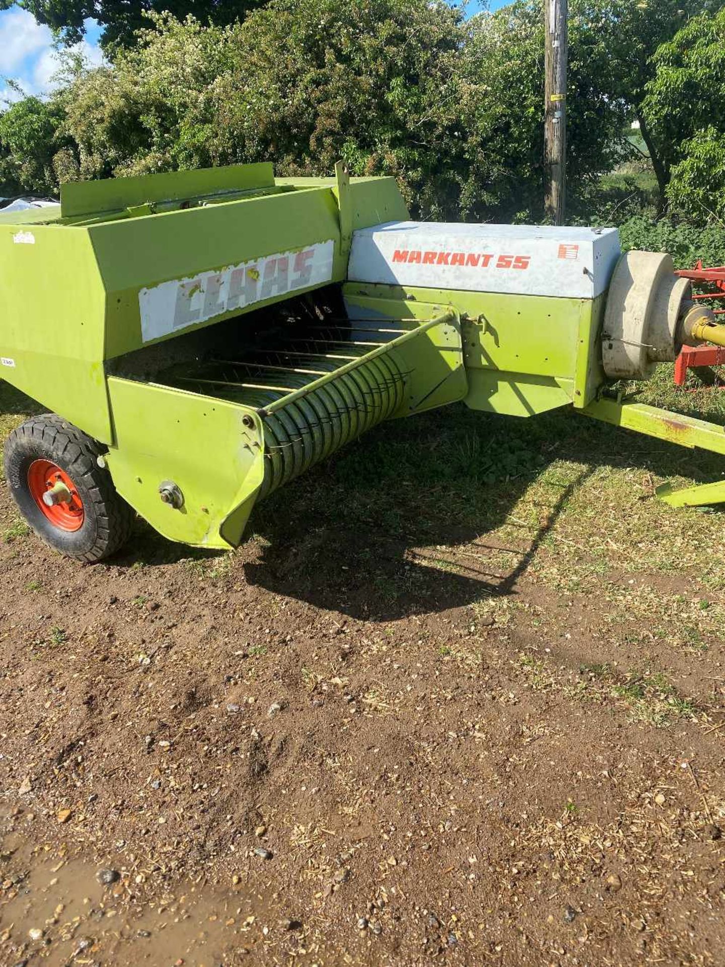 Claas Markant 55 Baler, hydraulic pick up, brackets for using and road tow flat 8 sledge,