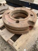 2 x Massey Ferguson wheel weights