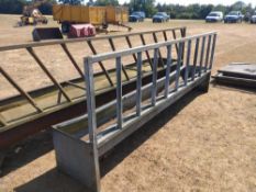 2 x Feed barrier troughs