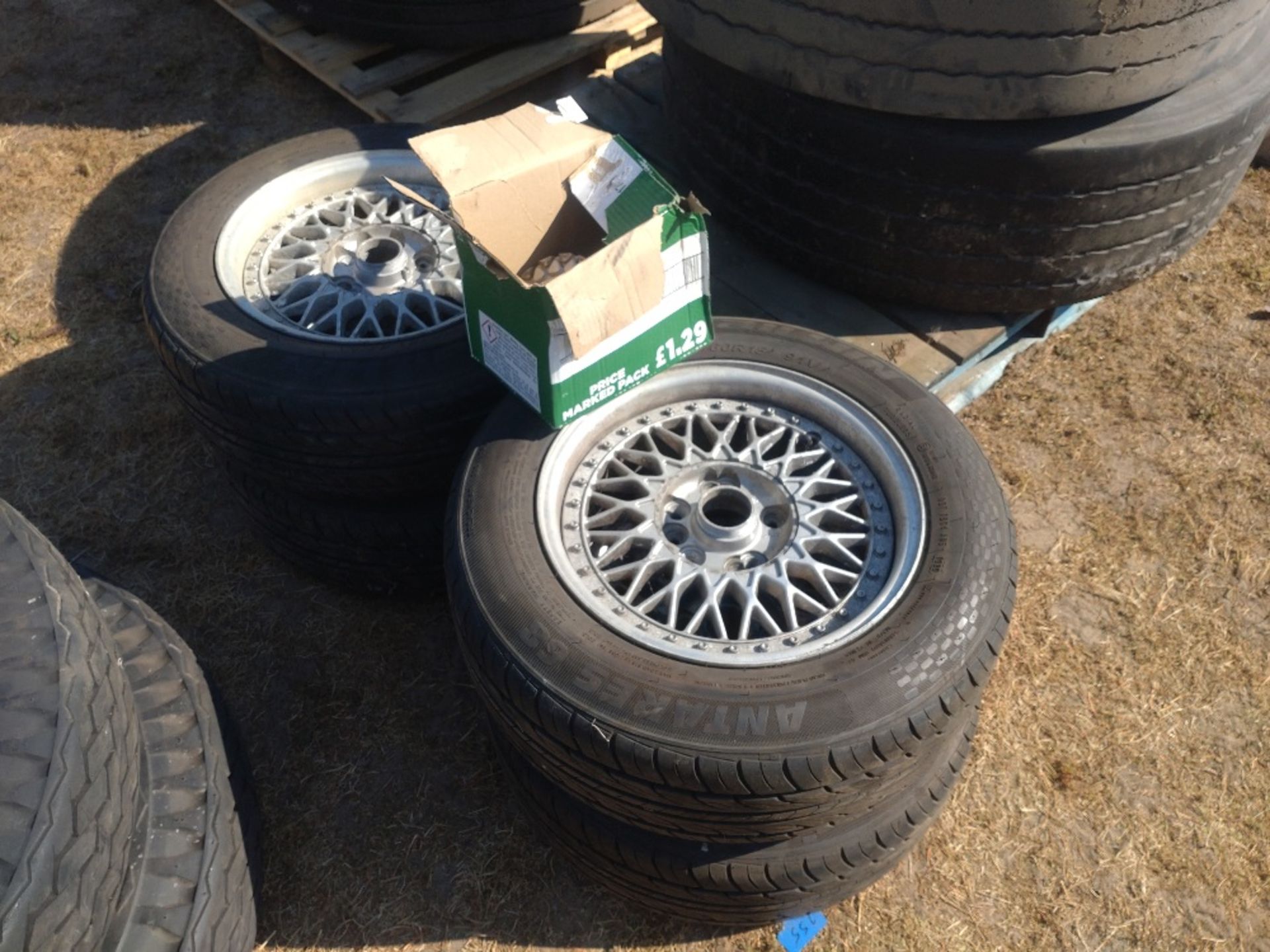 4 x Alloy wheels and tyres 205/60 + 15,