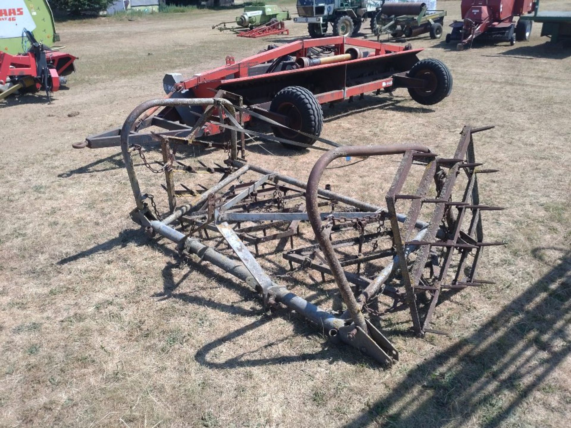 Set of folding harrows