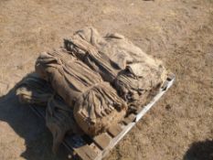 Pallet of hessian sacks