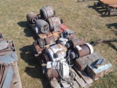 2 x Pallets of used electric motors