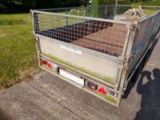 Ifor Williams 12ft trailer with sides, model LM125, needs attention/new lights and brakes.