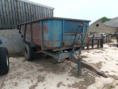 Bunning dump trailer as found