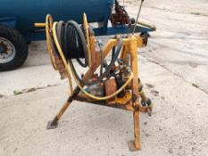 Crane rear mounted pressure washer