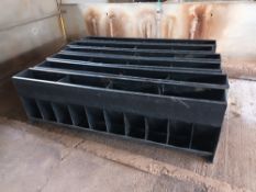6 x 10 Space plastic feed hoppers