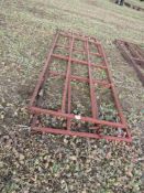 2 x Heavy duty steel gates, 1 x 3.3m and 1 x 2.