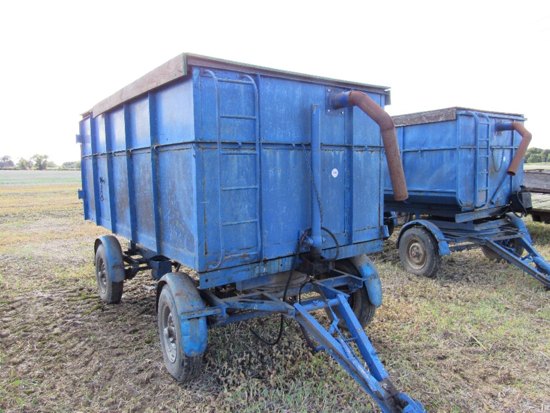 Articulated hand hydraulic tipping trailer 11ft x 6ft x 4ft, - Image 2 of 4