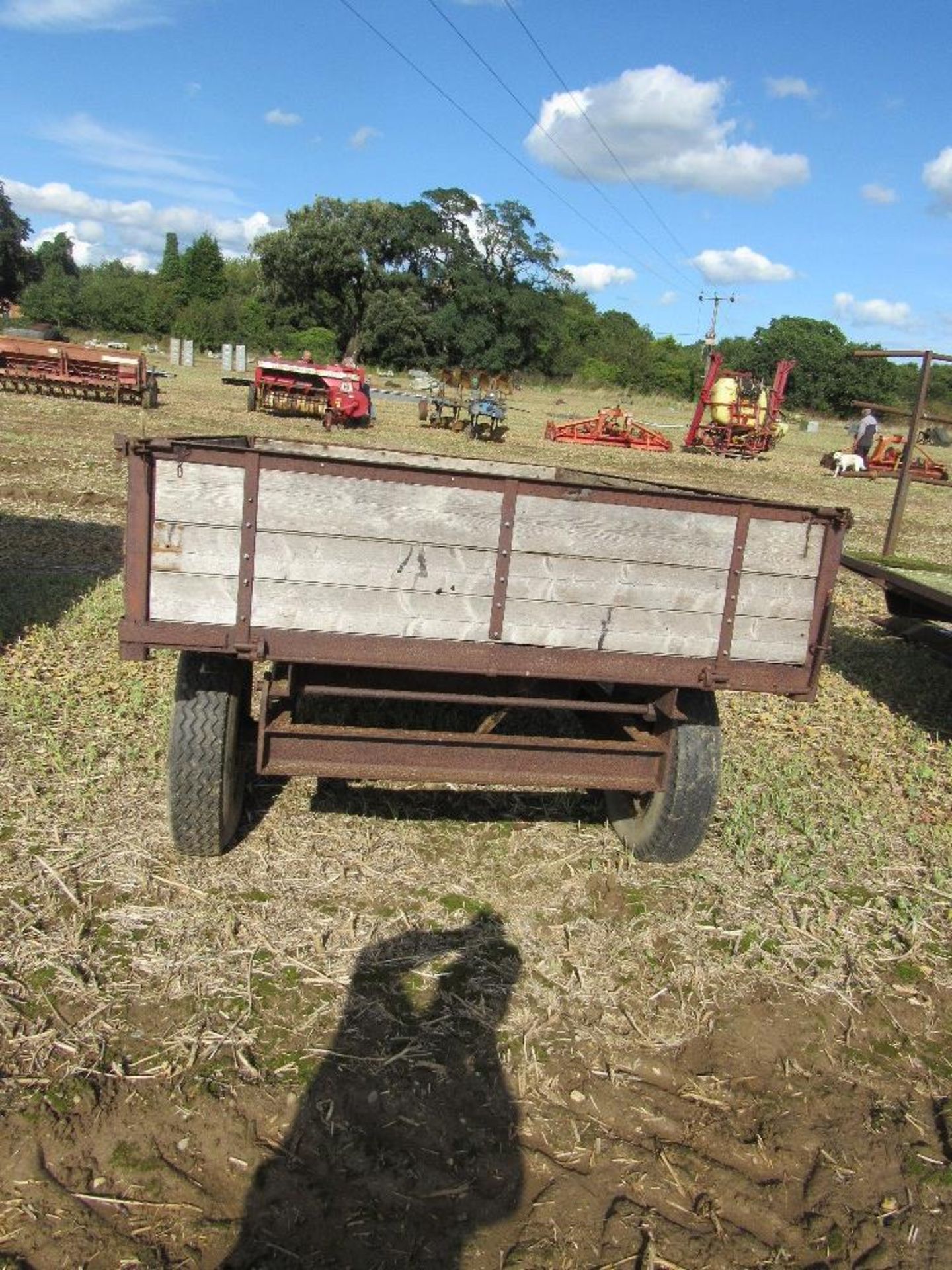 Harford 2 wheel wooden trailer, - Image 2 of 3