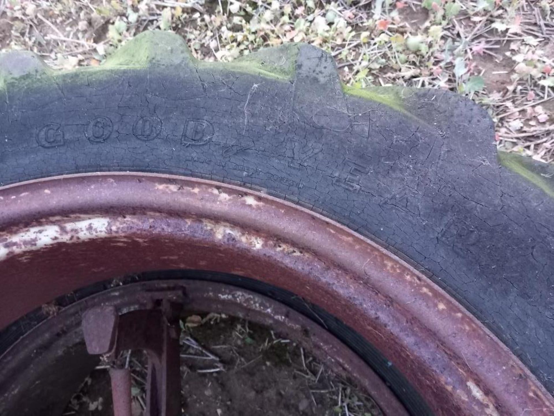 Pair of dual wheels and tyres Good Year 11/36 - Image 2 of 3