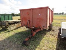 4T Orange hydraulic tipping trailer