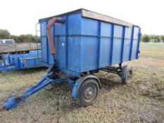 Articulated hand hydraulic tipping trailer 11ft x 6ft x 4ft,
